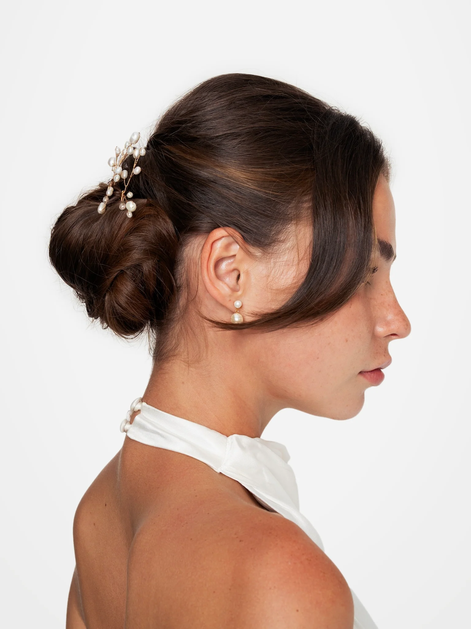 Baby's-Breath Pearl Hairpins, Set of 3 - Image 4