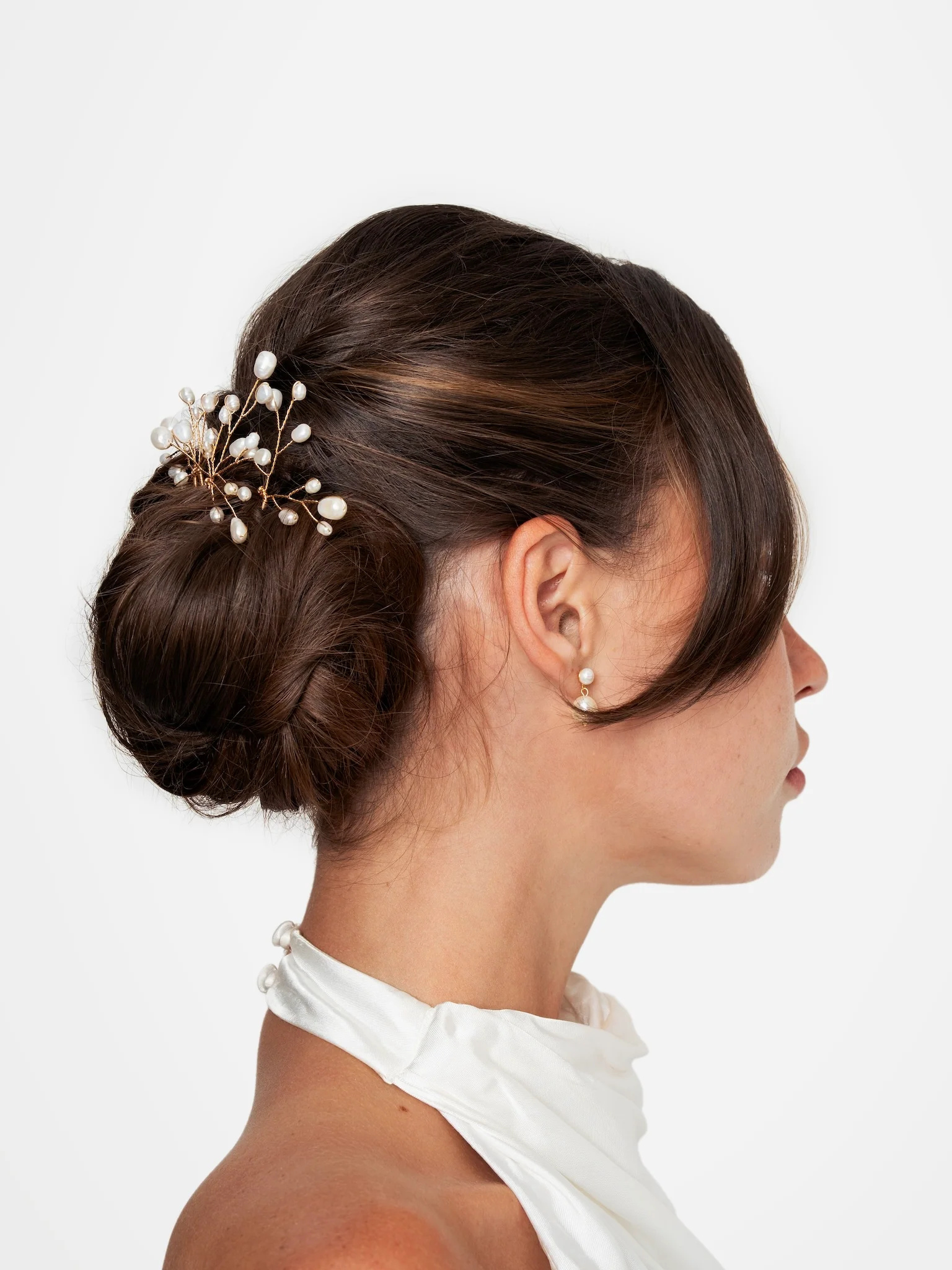 Baby's-Breath Pearl Hairpins, Set of 3 - Image 5