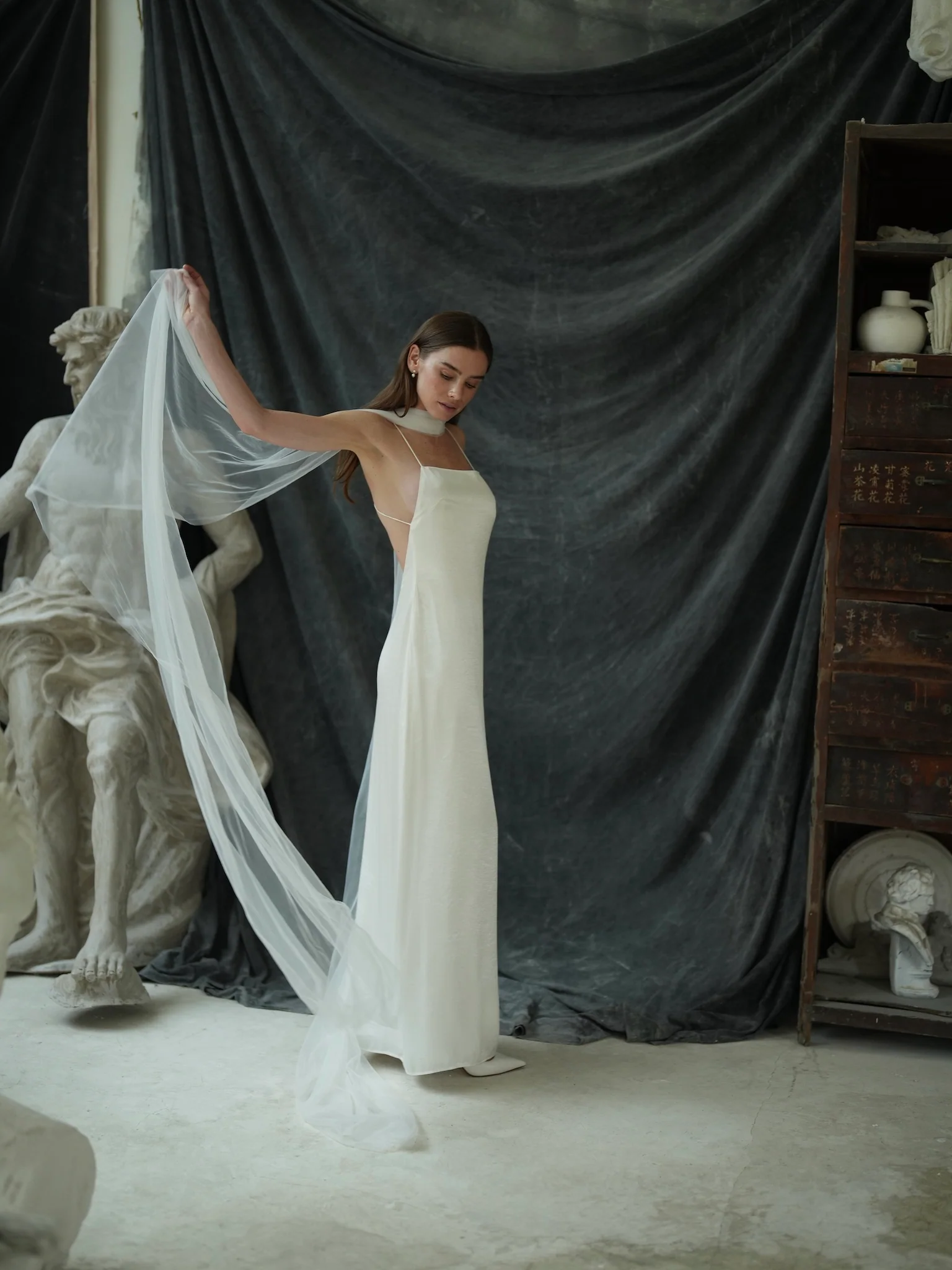 Bridal Tulle Neck Scarf - Image 10