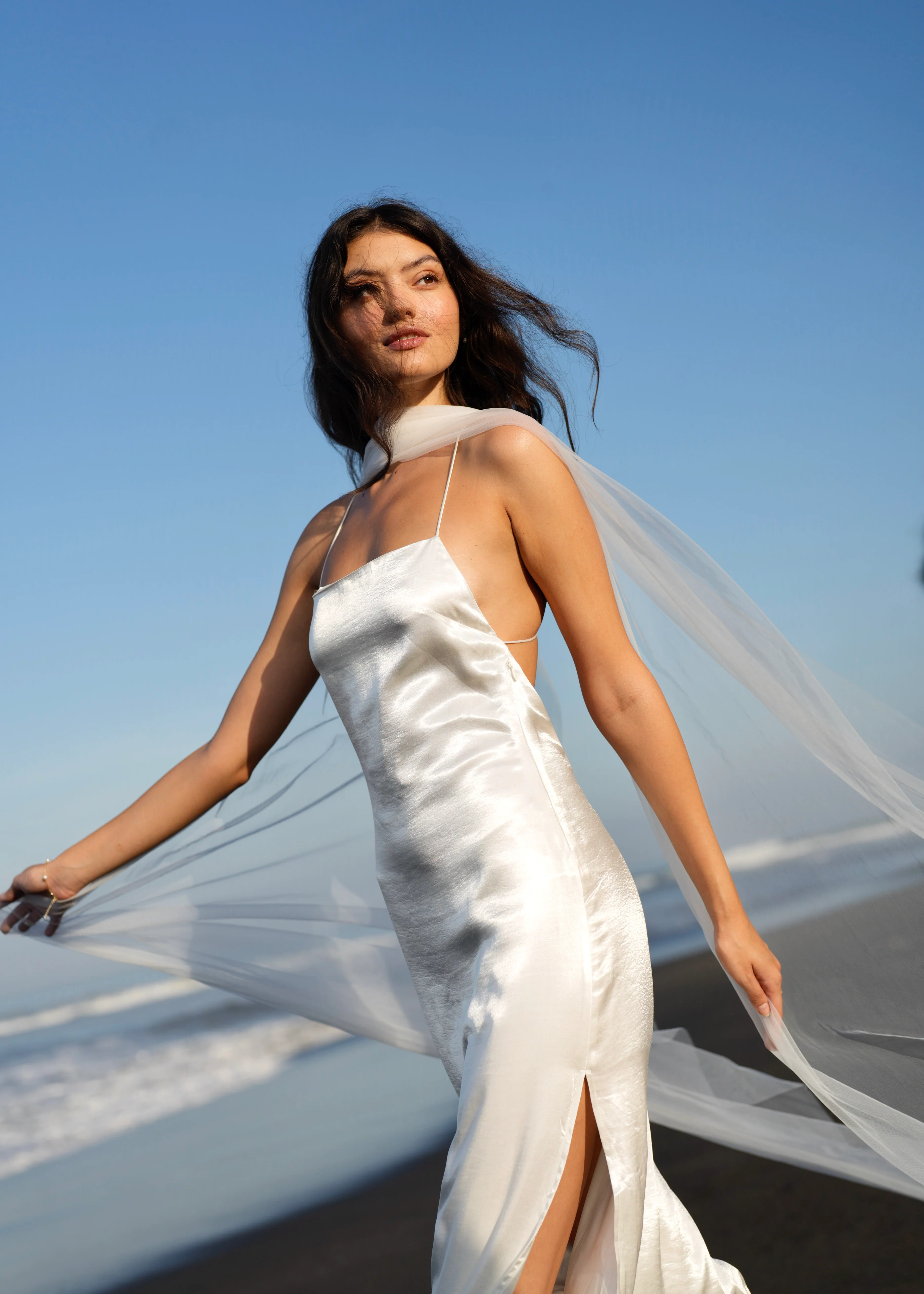 Bridal Tulle Neck Scarf - Image 4