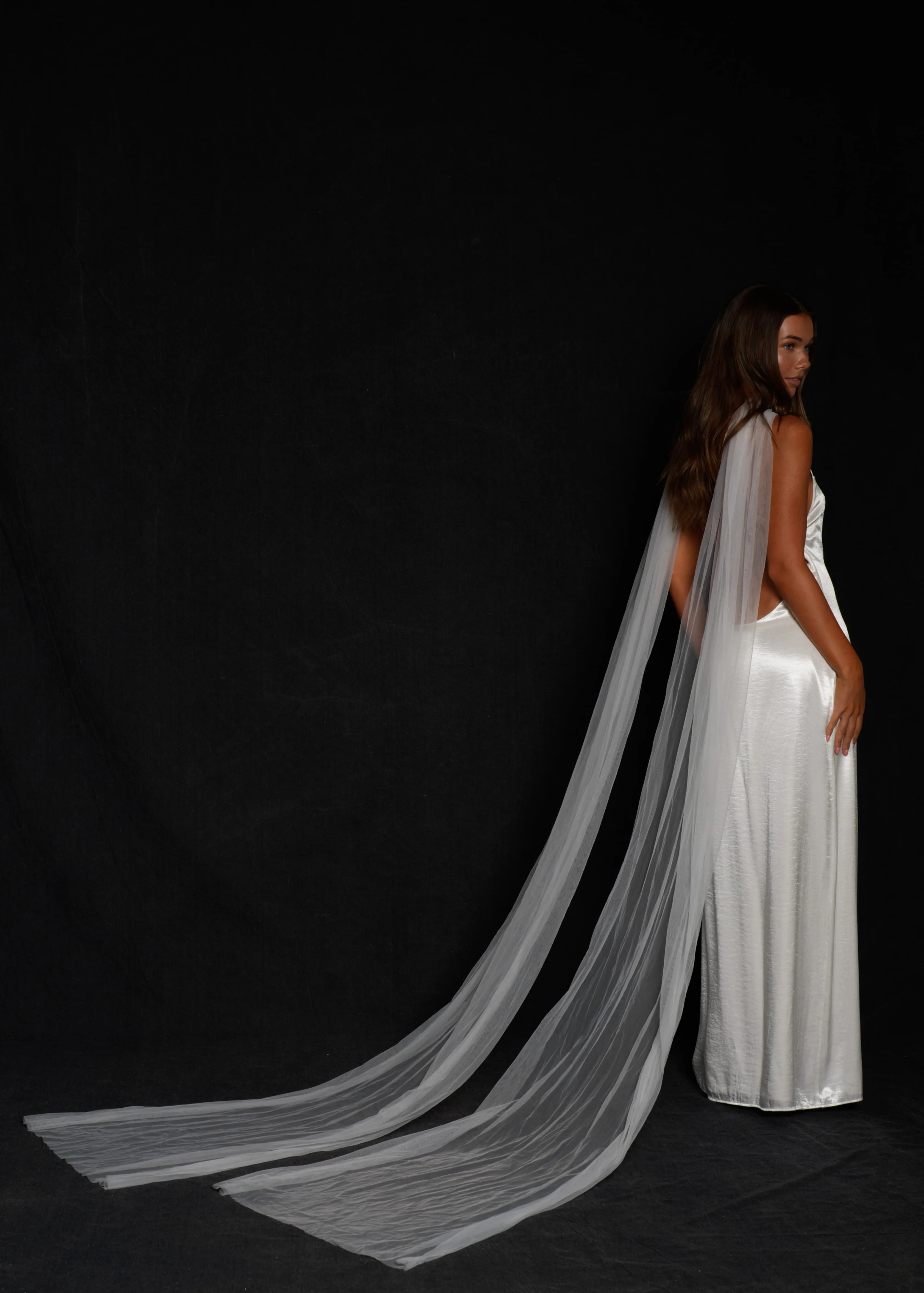 Bridal Tulle Neck Scarf - Image 6