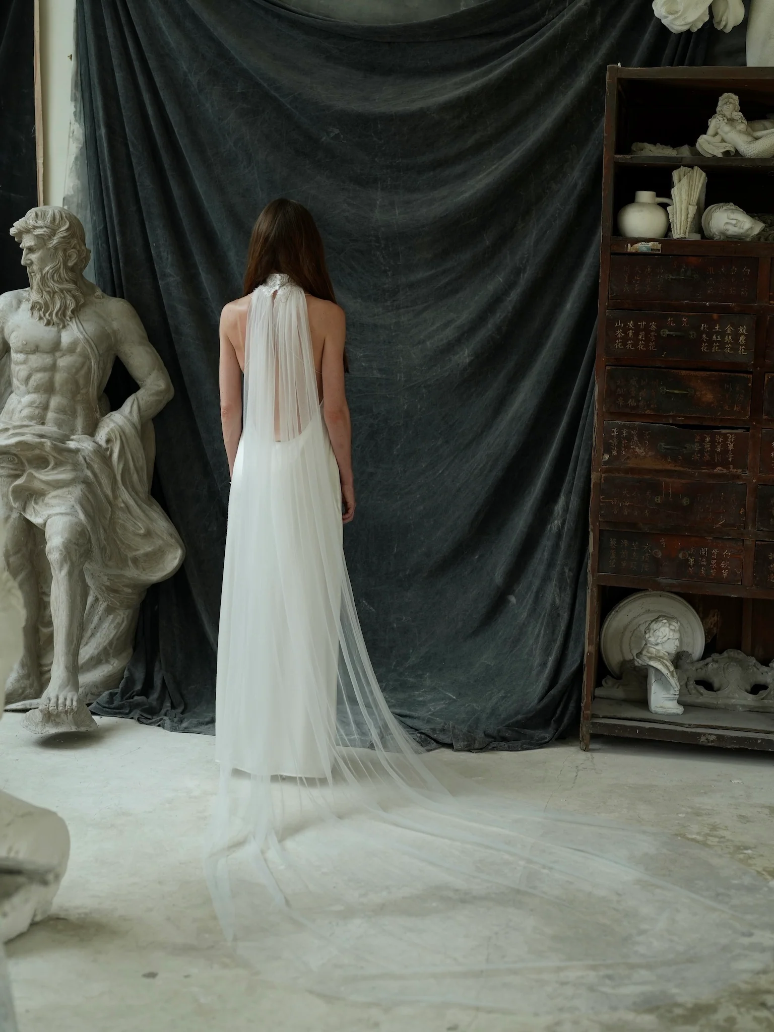 Chantilly Lace Choker with Tulle Wings - Image 4