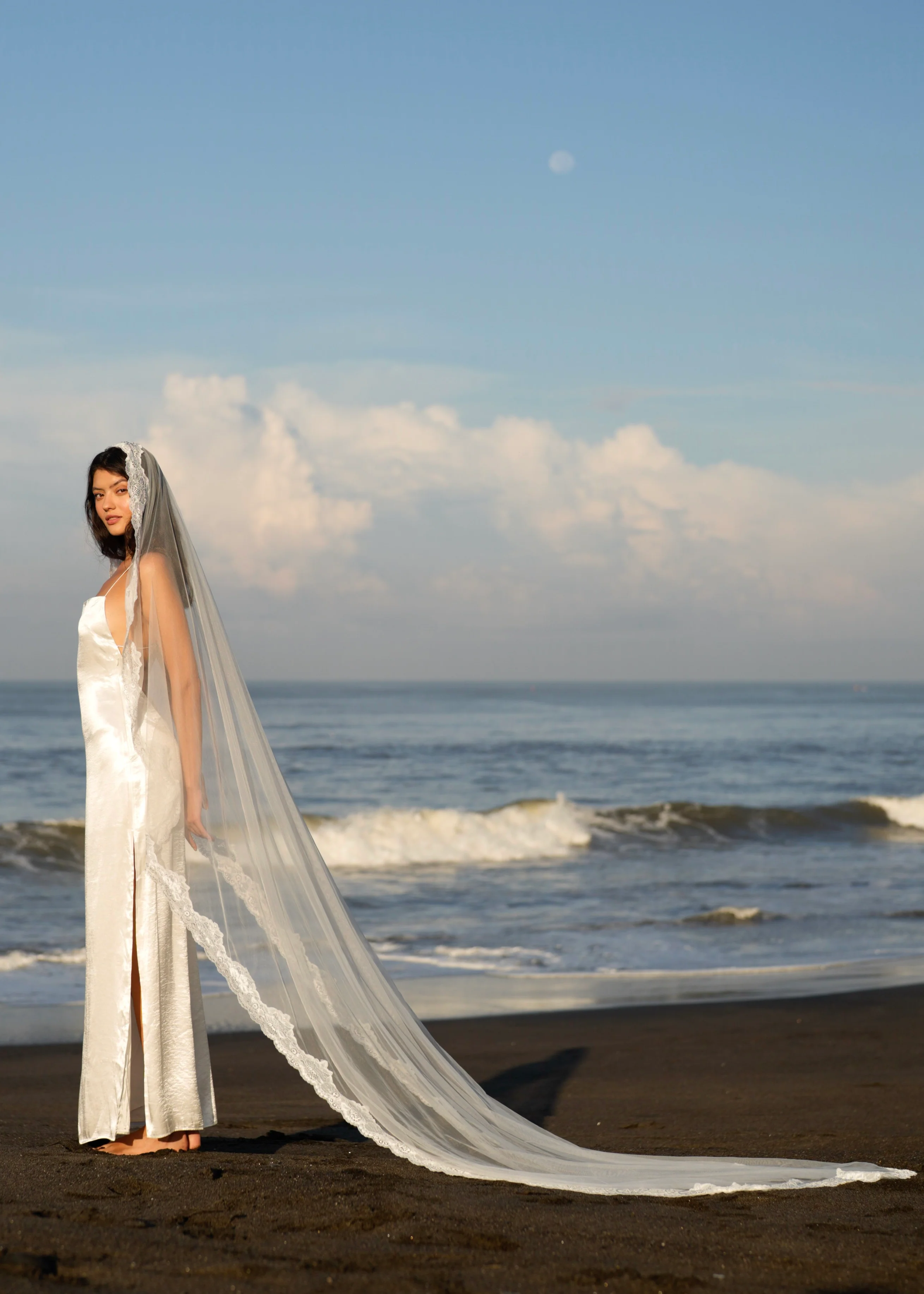 Mantilla Lace Veil, Single Tier, Cathedral Length - Image 3
