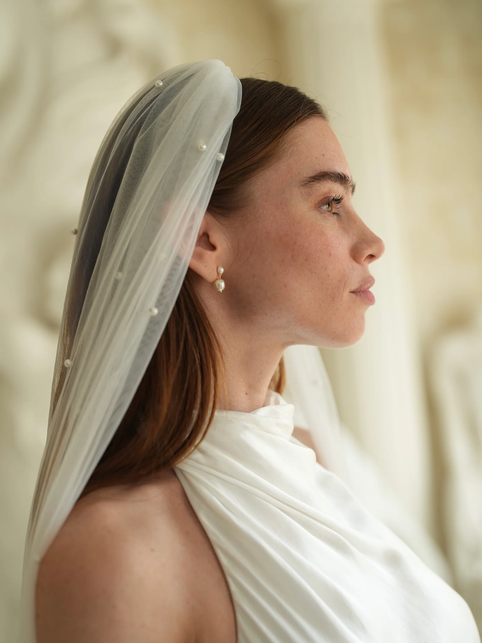 Pearl Veil, Single Tier, Cathedral Length - Image 11