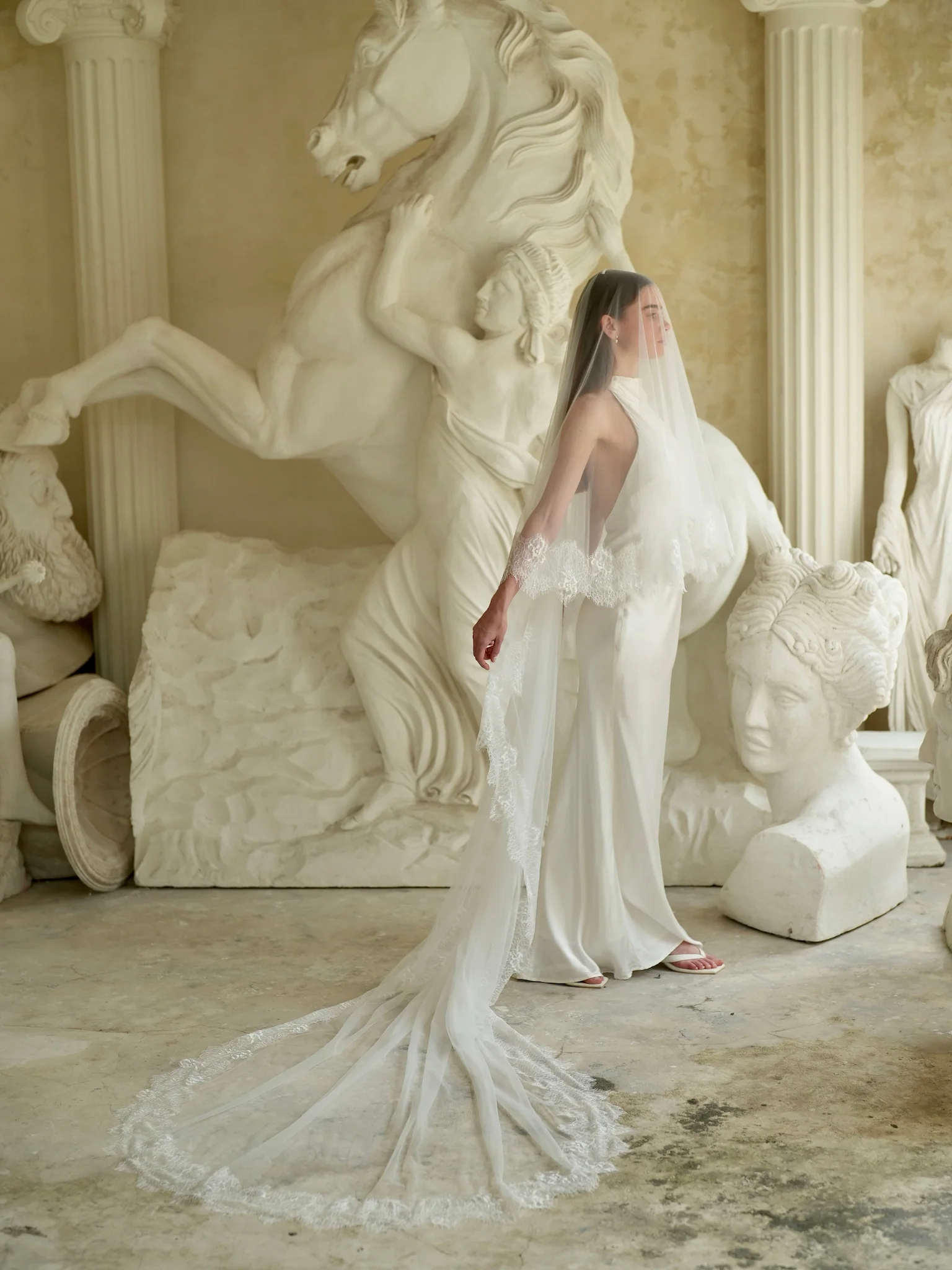 Lace Veil, Two Tier, Cathedral Length - Image 10
