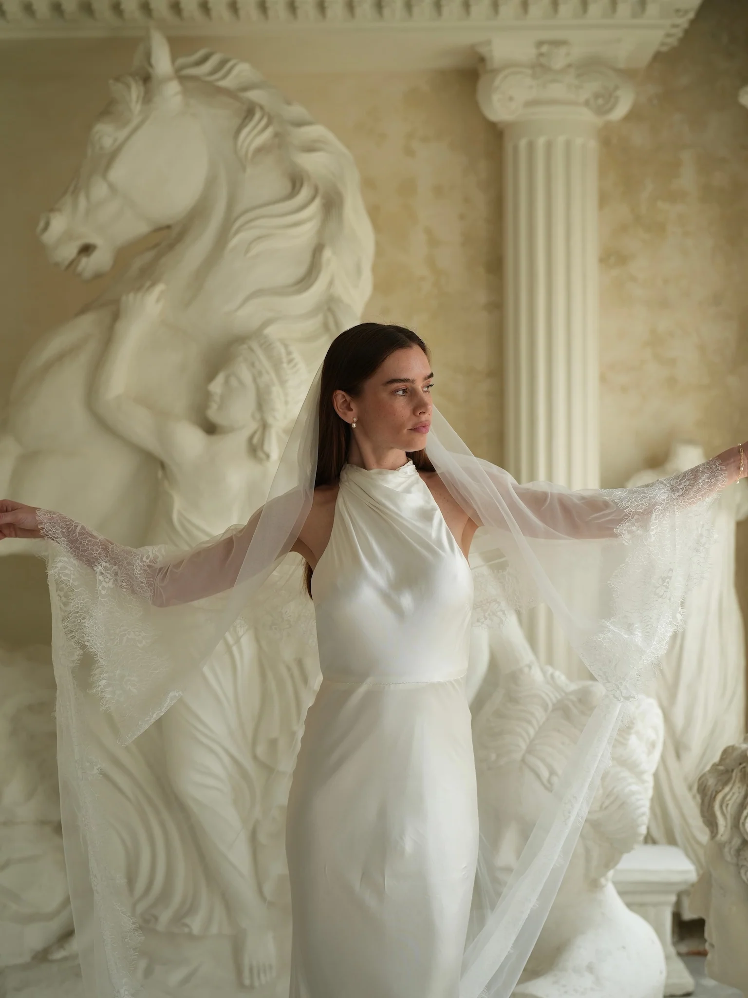 Lace Veil, Two Tier, Cathedral Length - Image 11