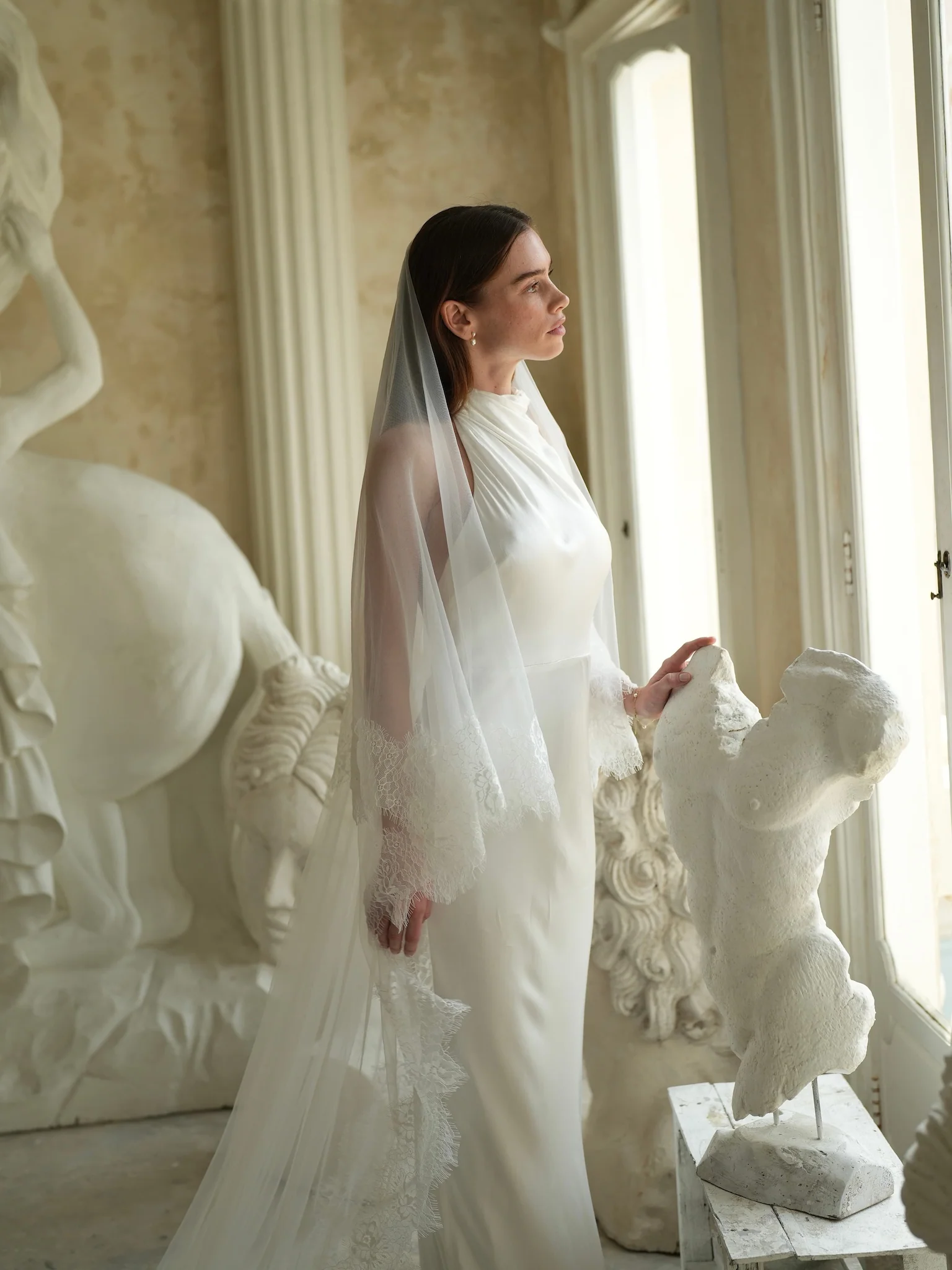 Lace Veil, Two Tier, Cathedral Length - Image 12