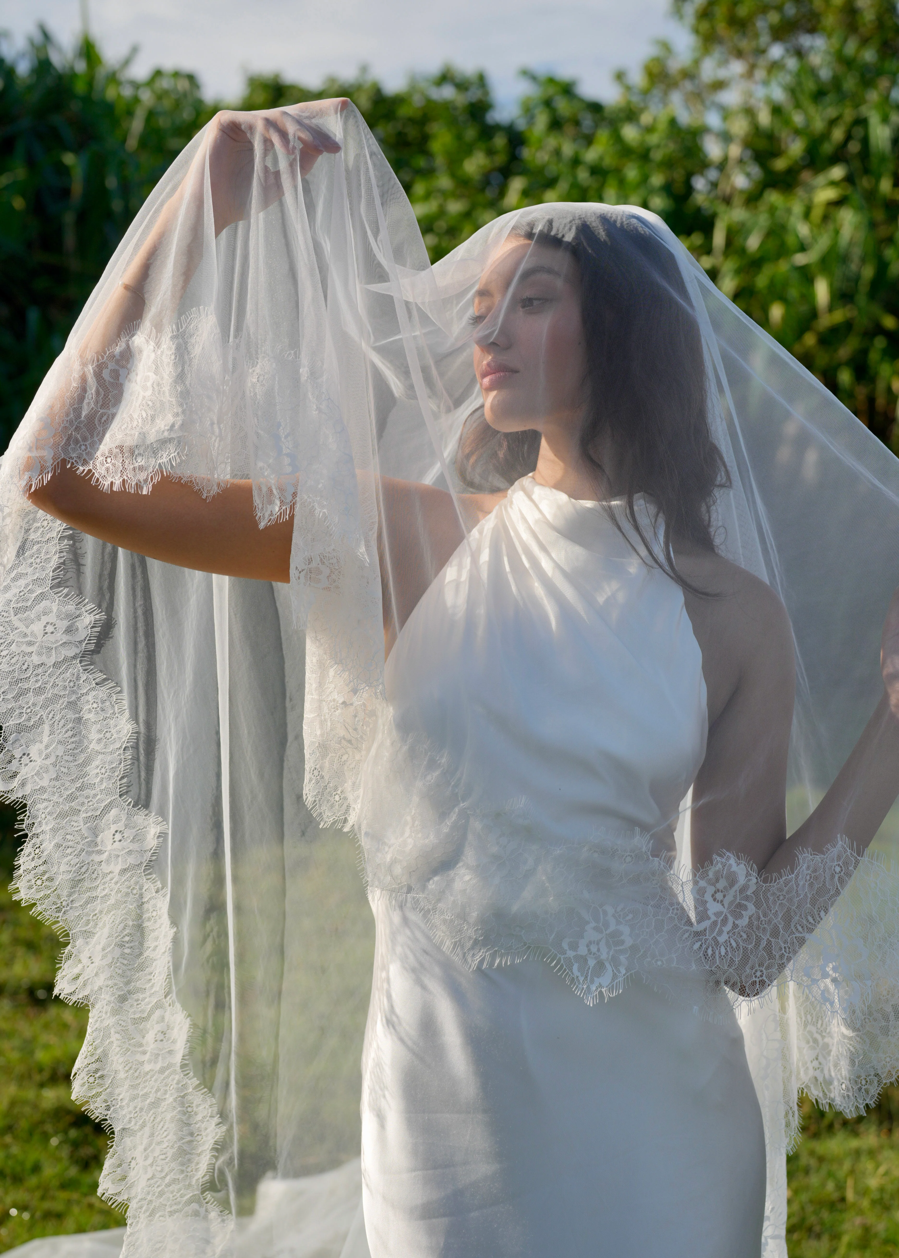 Lace Veil, Two Tier, Cathedral Length - Image 3
