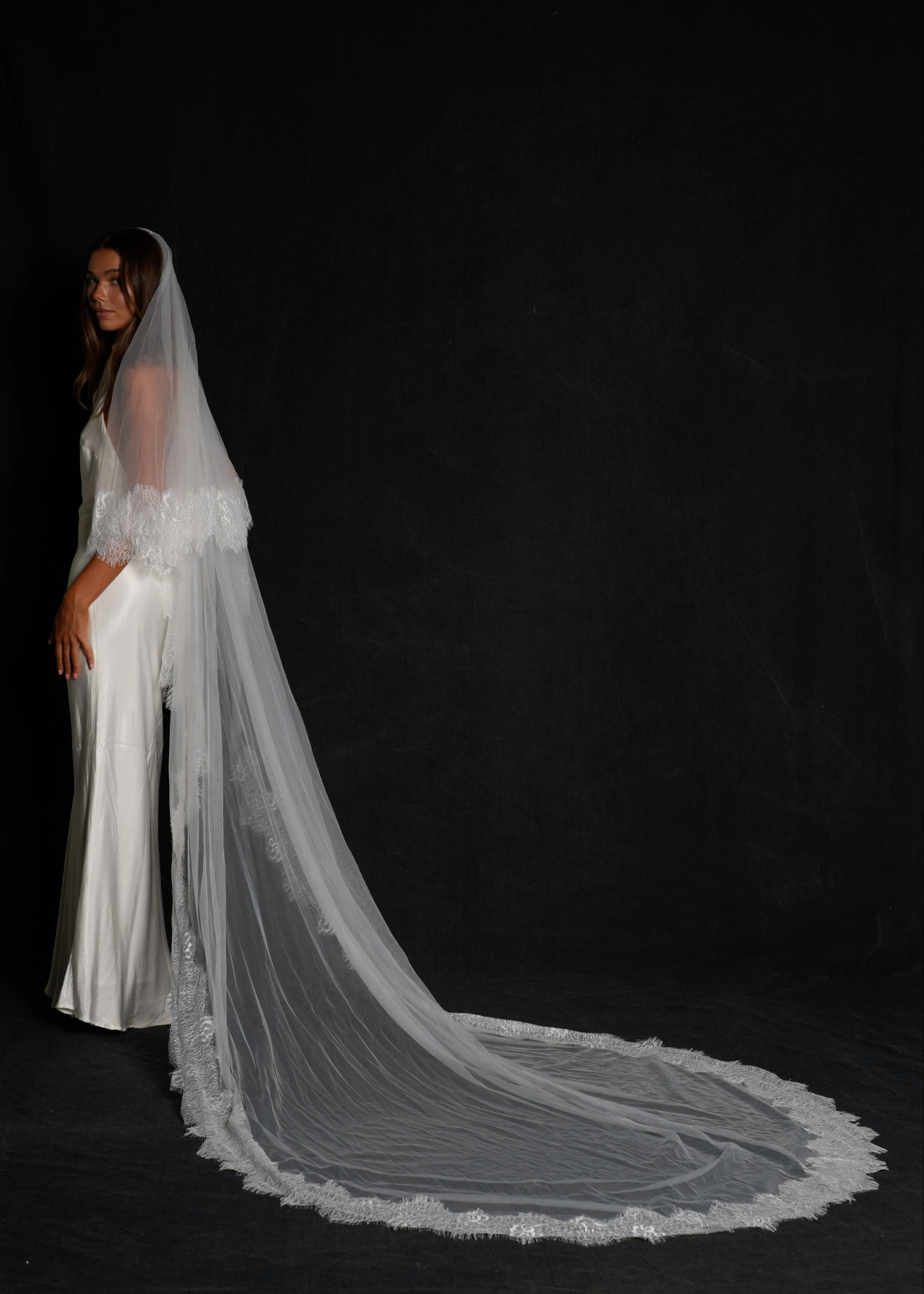 Lace Veil, Two Tier, Cathedral Length - Image 5