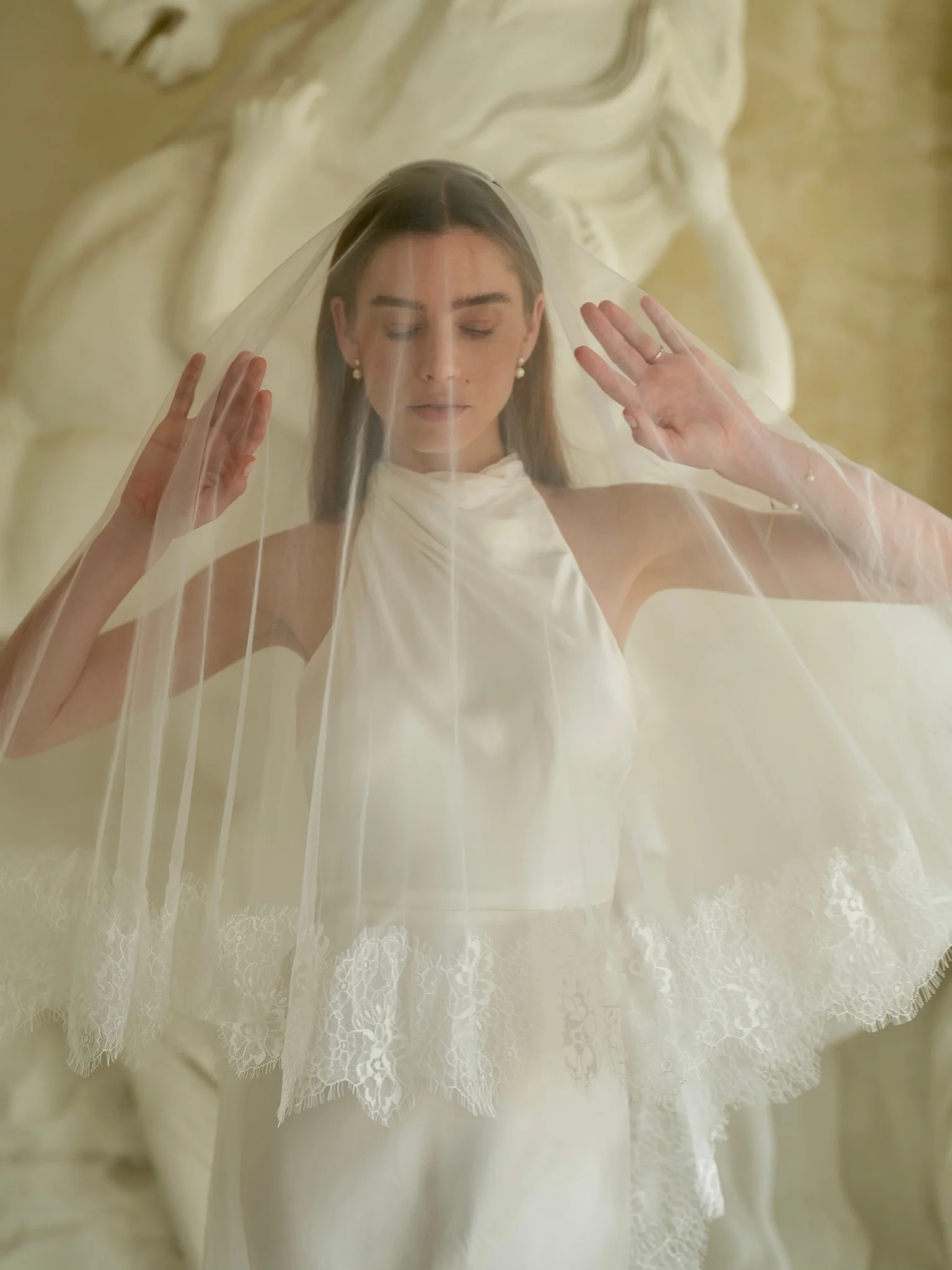 Lace Veil, Two Tier, Cathedral Length - Image 8